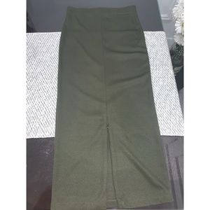 Forever 21 olive green maxi skirt